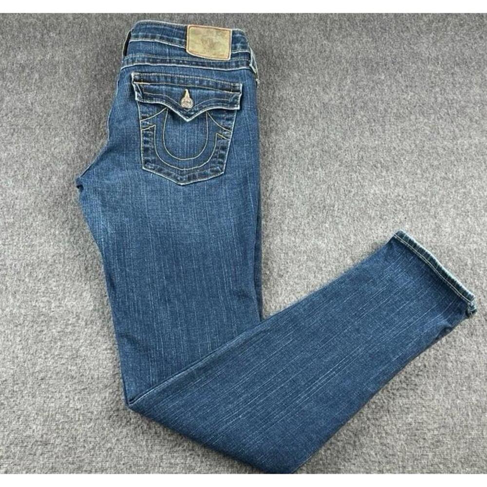 True Religion World Tour Becky Low Rise Jeans‎ Women Sz 32